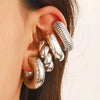 Women's Alloy Geometric Exaggerated Retro Earrings With Electroplating