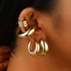 Women's Alloy Geometric Exaggerated Retro Earrings With Electroplating