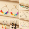 Women's Alloy Geometric Fivepointed Star Bear Butterfly Earrings With Electroplating