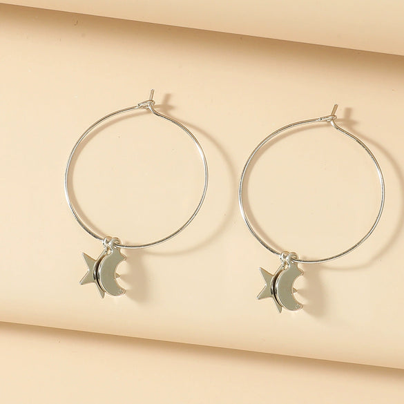 Women's Alloy Geometric Fivepointed Star Bear Butterfly Earrings With Electroplating