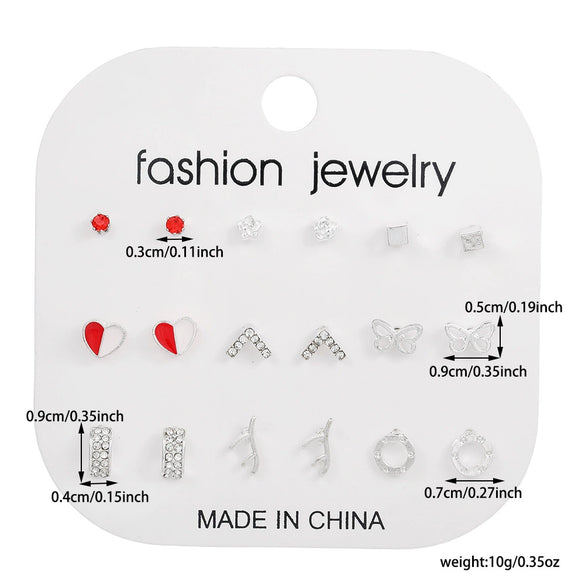 Women's Alloy Geometric Heart Shape Electroplating Exquisite Fashion Earrings