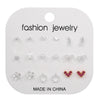 Women's Alloy Geometric Heart Shape Electroplating Exquisite Fashion Earrings