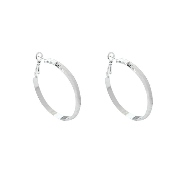 Women's Alloy Geometric Hoop Earrings Electroplated