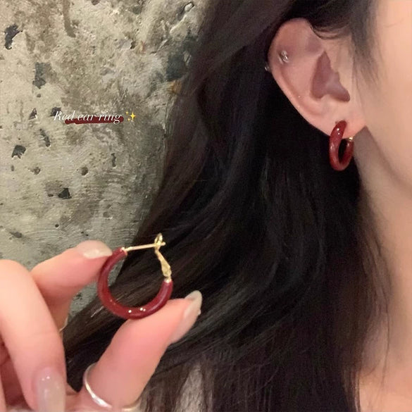 Women's Alloy Geometric Irregular Circle Vintage Highend Electroplated Earrings