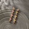 Women's Alloy Geometric Microinlaid Zirconia Light Luxury Earrings