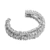 Women's Alloy Geometric Pattern Braided Open Bracelet With Electroplating Treatment Retro Light Luxury Heavy Industry Texture