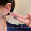 Women's Alloy Geometric Rhinestone Earrings With Electroplating Retro Elegant Design