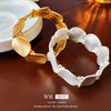 Women's Alloy Geometric Round Stitching Metal Electroplating Bracelet Jewelry