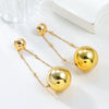 Women's Alloy Geometric Spherical Electroplated Earrings