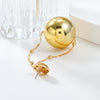 Women's Alloy Geometric Spherical Electroplated Earrings