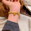 Women's Alloy Geometric Style Electroplating Wrapped Gourd Bracelet