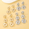 Women's Alloy Geometric Twist Distorted Knot Earrings With Electroplating