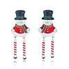 Women's Alloy Gingerbread Man Drop Earrings With Electroplated Finish And Stainless Steel Posts Cute Cartoon Highend Jewelry