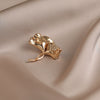 Women's Alloy Ginkgo Leaf Flower Minimalist Antiexposure Electroplated Brooch