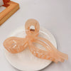 Women's Alloy Hair Clip With Painting Treatment Jellycolored Bow Claw Design