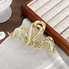 Women's Alloy Hairpin With Snake Clip Simple Style Electroplating 2024 New