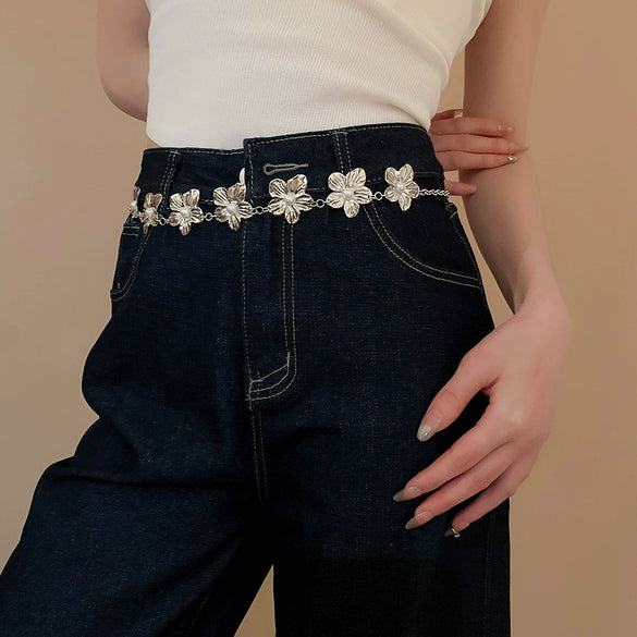 Women's Alloy Handmade Heart Shape Waist Chain Decorative Belt