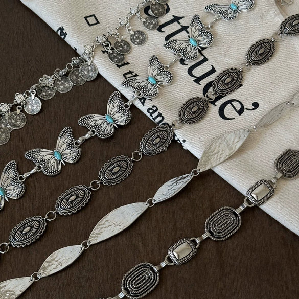 Women's Alloy Handmade Heart Shape Waist Chain Decorative Belt