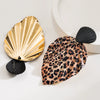 Women's Alloy Handwoven Geometric Heart Print Exaggerated Earrings