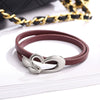 Women's Alloy Heart Shaped Electroplated Bracelet