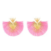 Women's Alloy Heartshaped Geometric Retro Exaggerated Tassel Electroplated Earrings