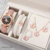 Women's Alloy Imitation Leather Belt Watch With Round Dial And Pin Buckle Leisure Style