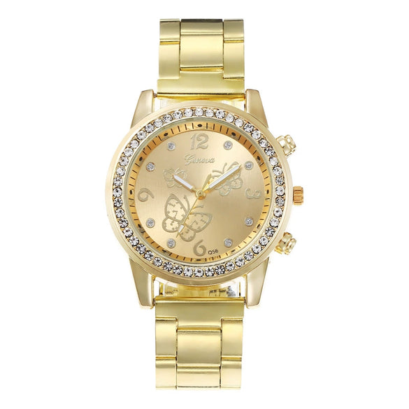 Women's Alloy Iron Band Casual Round Dial Watch