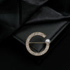 Women's Alloy Letter Brooch With Electroplating Treatment