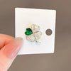 Women's Alloy Lucky Grass Flower Brooch With Electroplating Design