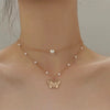 Women's Alloy Multilayer Gold Chain Necklace Geometric Punk Hip Hop Style Electroplated