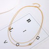 Women's Alloy Multilayer Gold Chain Necklace Geometric Punk Hip Hop Style Electroplated