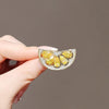 Women's Alloy Natural Flower Pattern Electroplated Antiexposure Brooch