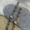 Women's Alloy Ordinary Glass Mirror Leisure Bracelet Watch Light Luxury Retro Style