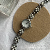 Women's Alloy Ordinary Glass Mirror Leisure Bracelet Watch Light Luxury Retro Style