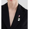 Women's Alloy Panda Balloon Brooch With Electroplating Treatment