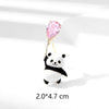 Women's Alloy Panda Balloon Brooch With Electroplating Treatment