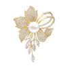 Women's Alloy Pearl Brooch Electroplated Luxury Elegant Accessory