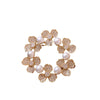 Women's Alloy Pearl Brooch With Natural Flower Design And Electroplating Process