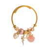 Women's Alloy Pearl Shell Heart Style Electroplated Bracelet