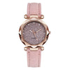 Women's Alloy Pu Belt Round Dial Starry Sky Leisure Fashion Casual Watch