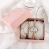 Women's Alloy Pu Bracelet Watch With Spiral Crown Pin Buckle And Round Dial