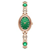 Women's Alloy Quartz Bracelet Watch Light Luxury Oval Dial Leisure Style