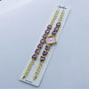 Women's Alloy Quartz Bracelet Watch Set With Round Dial And Fashion Style