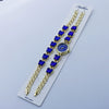 Women's Alloy Quartz Bracelet Watch Set With Round Dial And Fashion Style