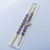 Women's Alloy Quartz Bracelet Watch Set With Round Dial And Fashion Style