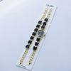 Women's Alloy Quartz Bracelet Watch Set With Round Dial And Fashion Style