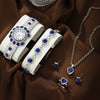 Women's Alloy Quartz Bracelet Watch With Round Dial And Diamondencrusted Fashion Design