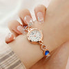Women's Alloy Quartz Bracelet Watch With Round Dial And Luxury 3Piece Jewelry Watch Combination Suit