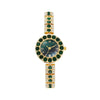 Women's Alloy Quartz Watch With Round Dial Retro Diamondencrusted Light Luxury Style