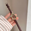 Women's Alloy Quartz Watch With Snakehead Design Light Luxury Style